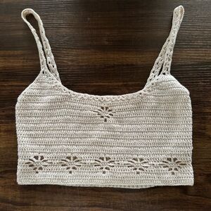 Free people Crochet Tank Top Size Small